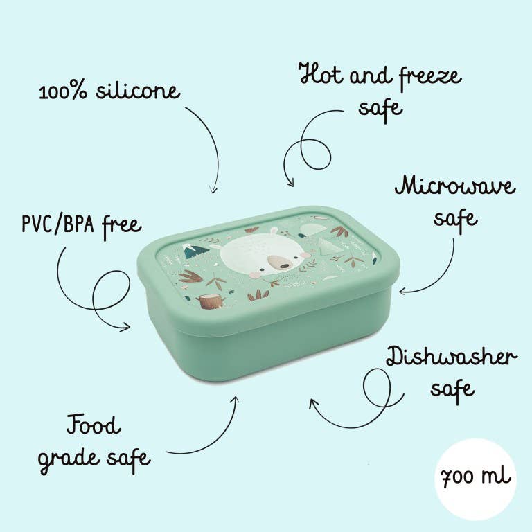 LFGB Silicone Lunch Box - Munchy The Bear