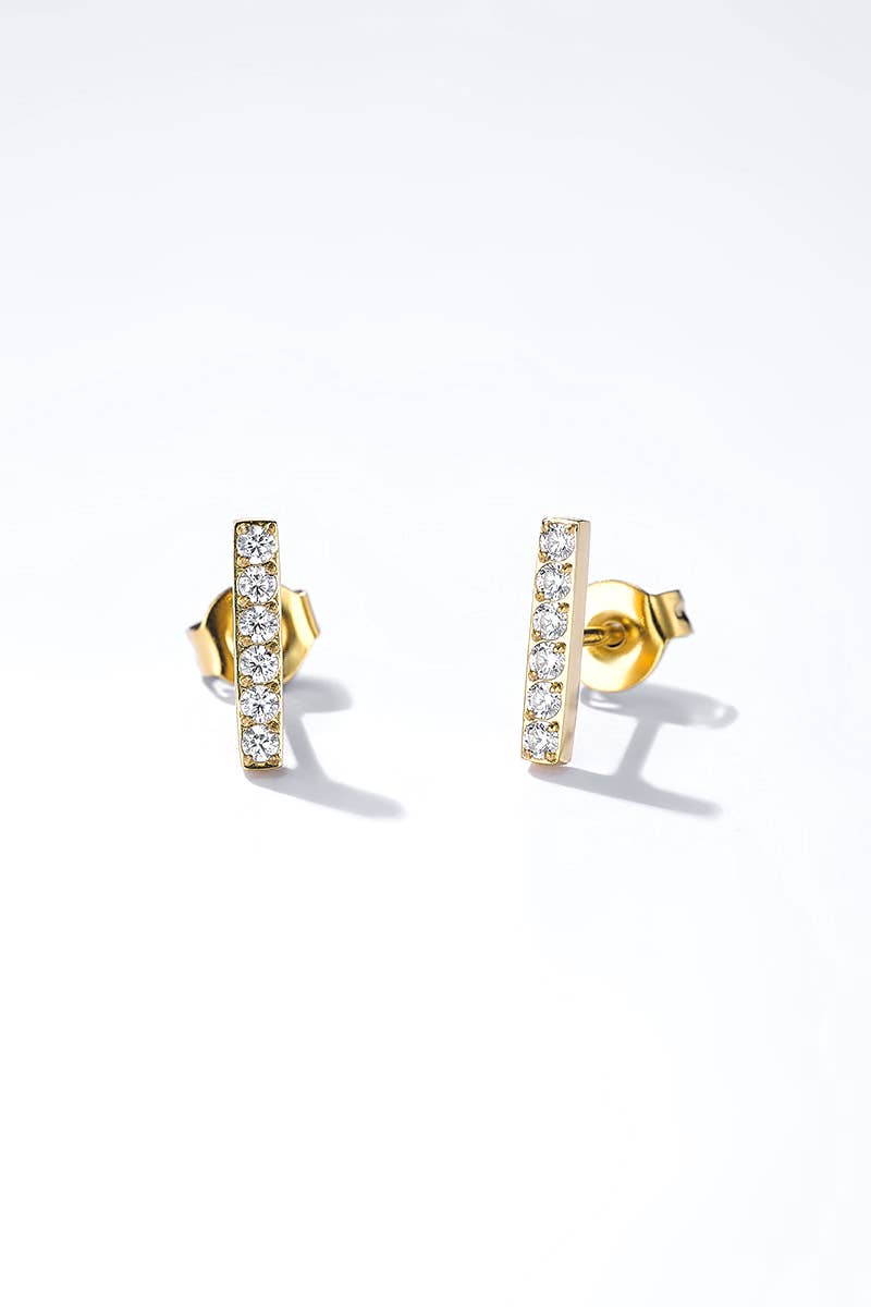 Stainless steel earrings: Silver