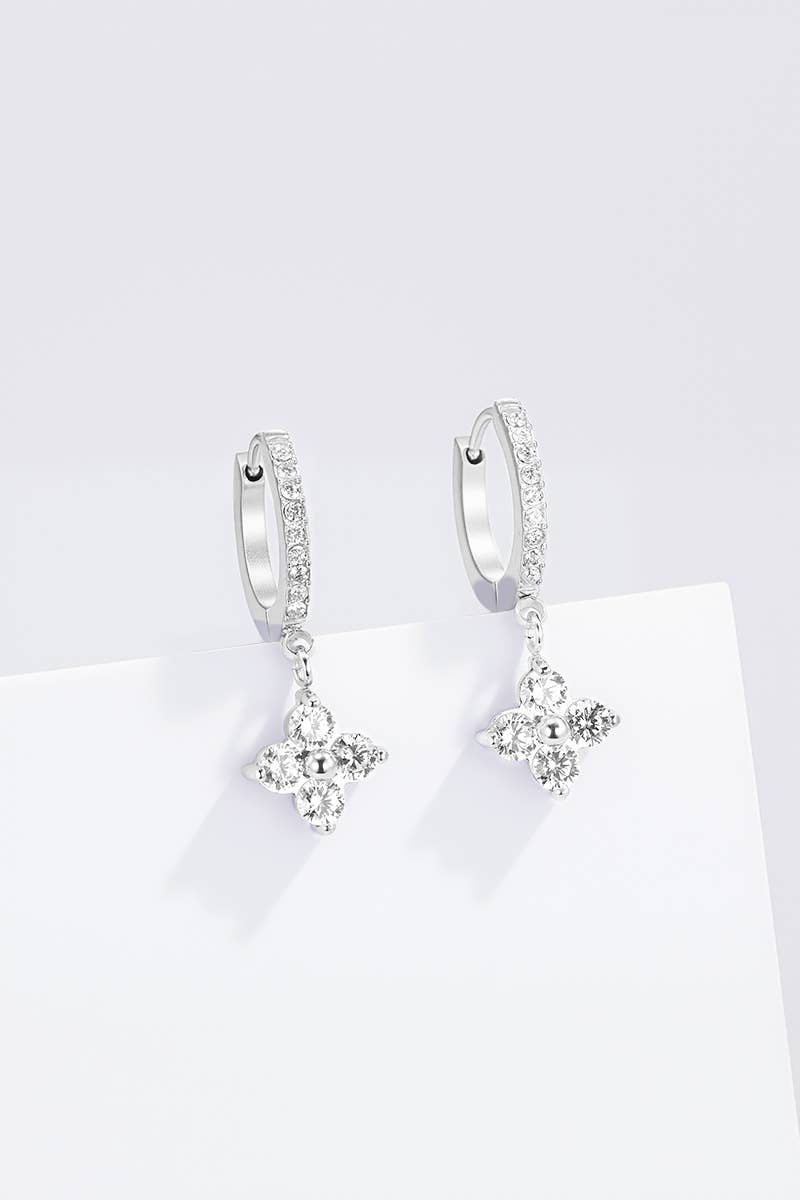 Stainless steel earrings 124AQ405: Gold / Stainless steel