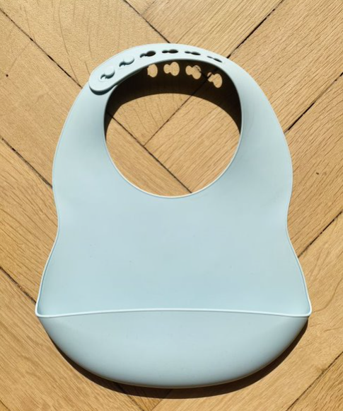 Silicone bib for babies and children: Navy Blue
