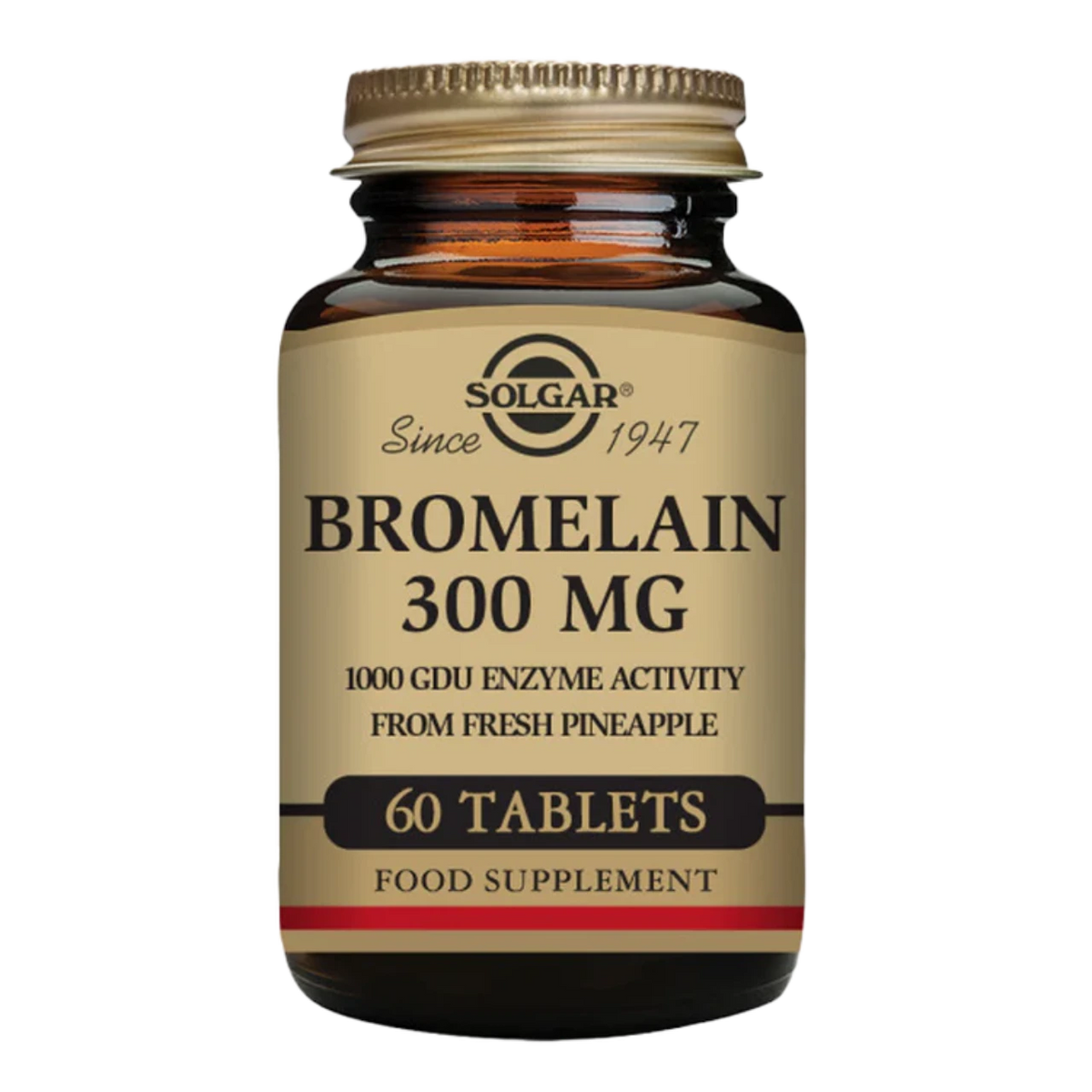 Solgar Bromelain 300 mg Digestive Enzyme Supplement