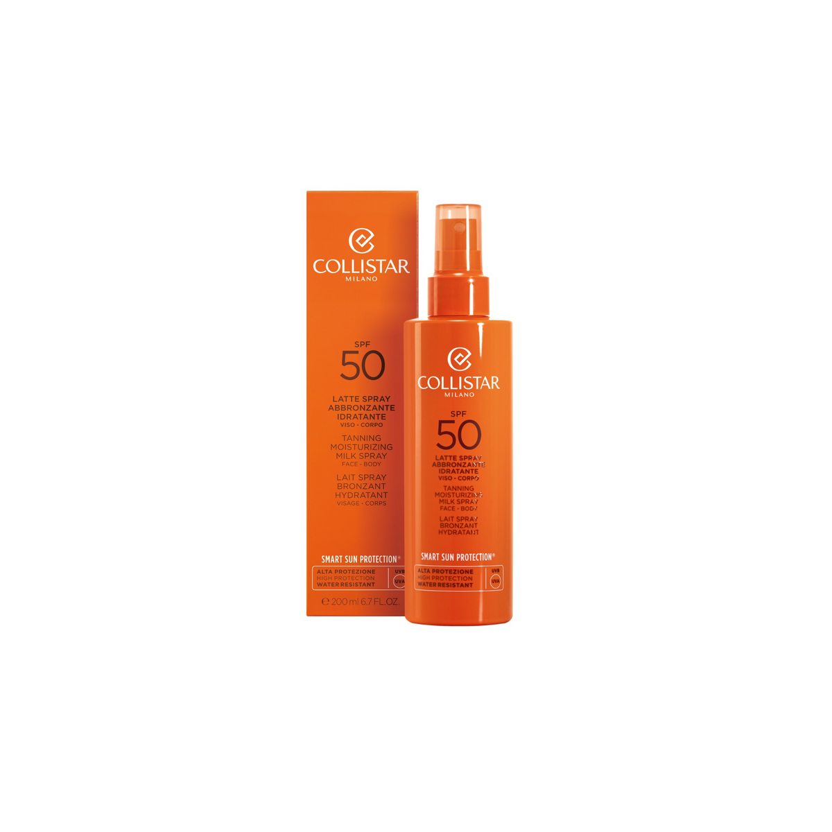 Collistar Sun Tanning Moisturizing Milk Spray Face & Body SPF50+ - 200ml