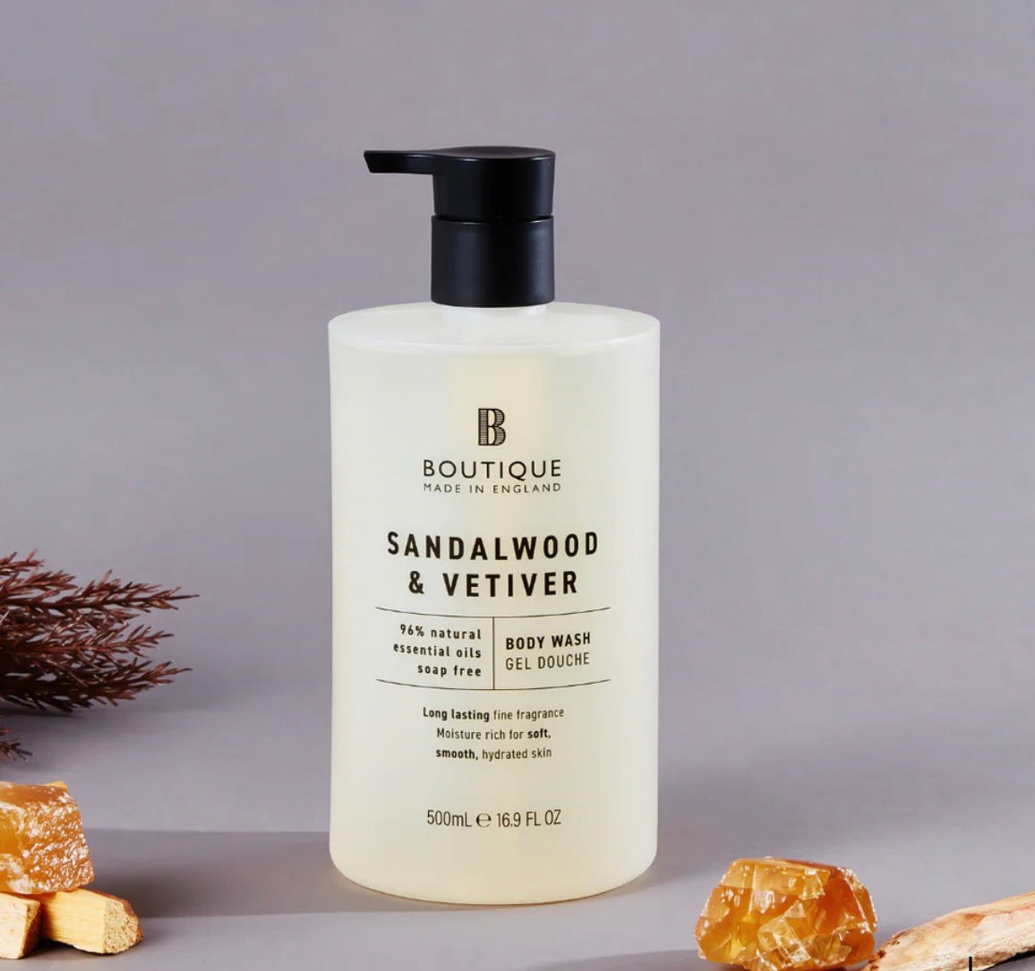 Grace Cole – Boutique Scent Sandalwood & Vetiver Body Wash (500 ml)