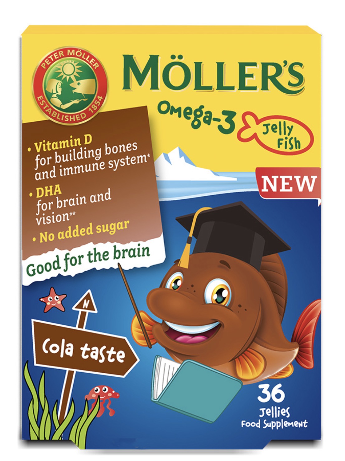 Möller’s Omega-3 Kids Gummies Cola 36 Gummies