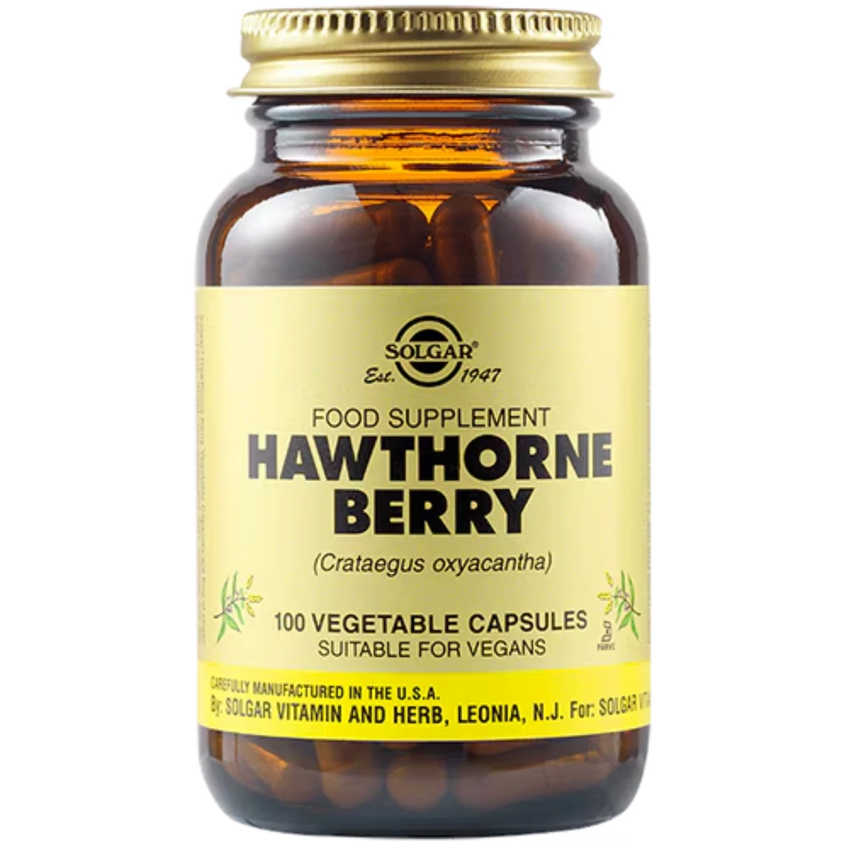 Solgar Hawthorne Berry - Supports cardiovascular health and overall well-being.