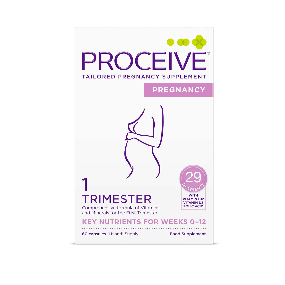 Proceive Pregnancy Trimester 1 – 60 Capsules