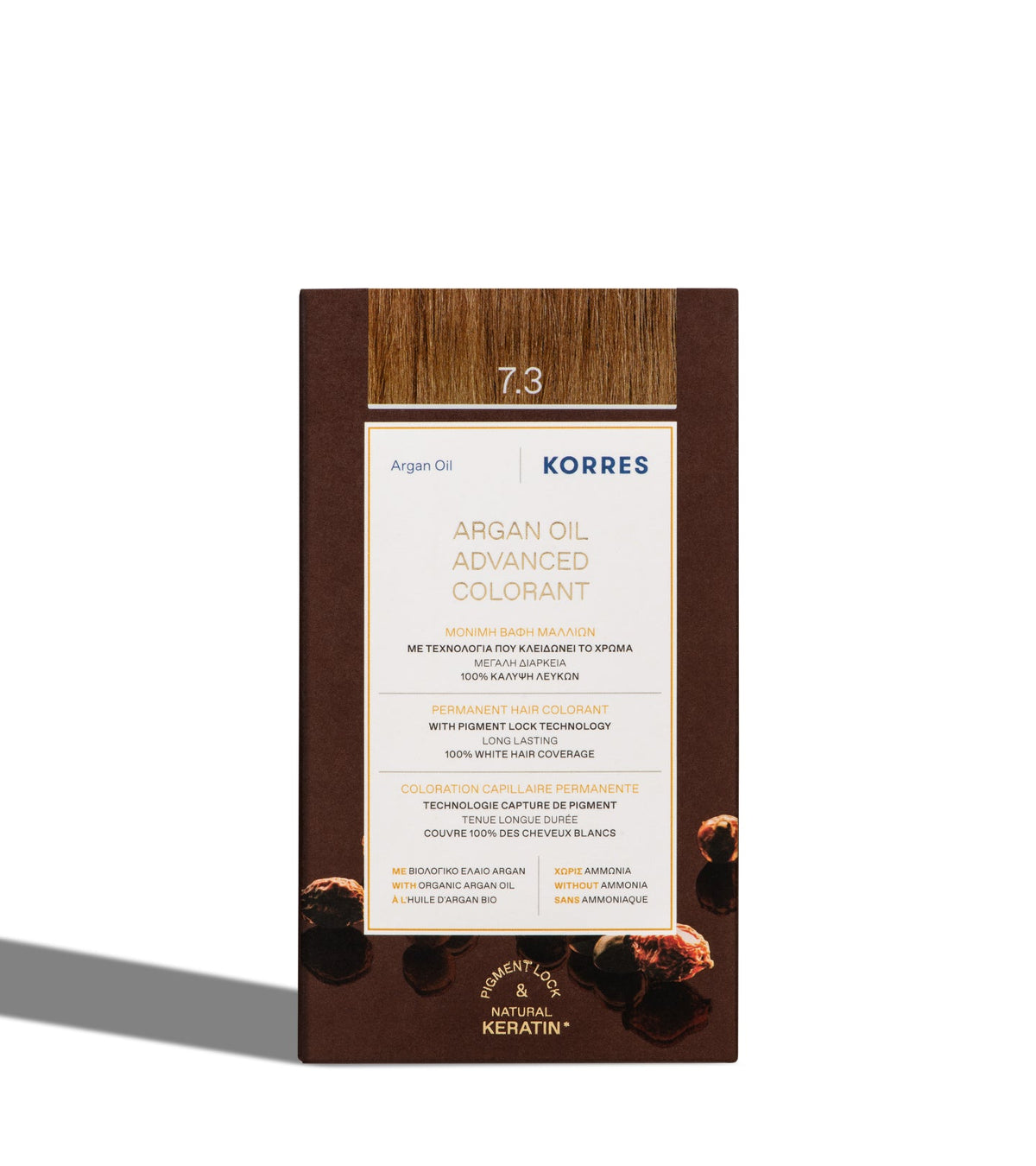 KORRES Argan Oil Advanced Colorant 7.3 Golden/ Honey Blonde