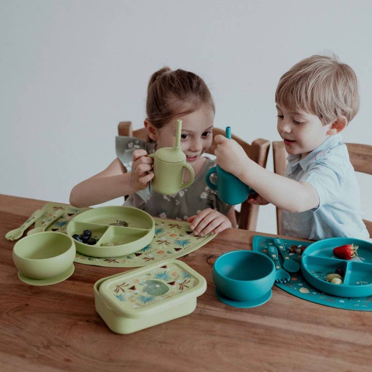 LFGB Silicone Lunch Box - Cracky The Dinosaur