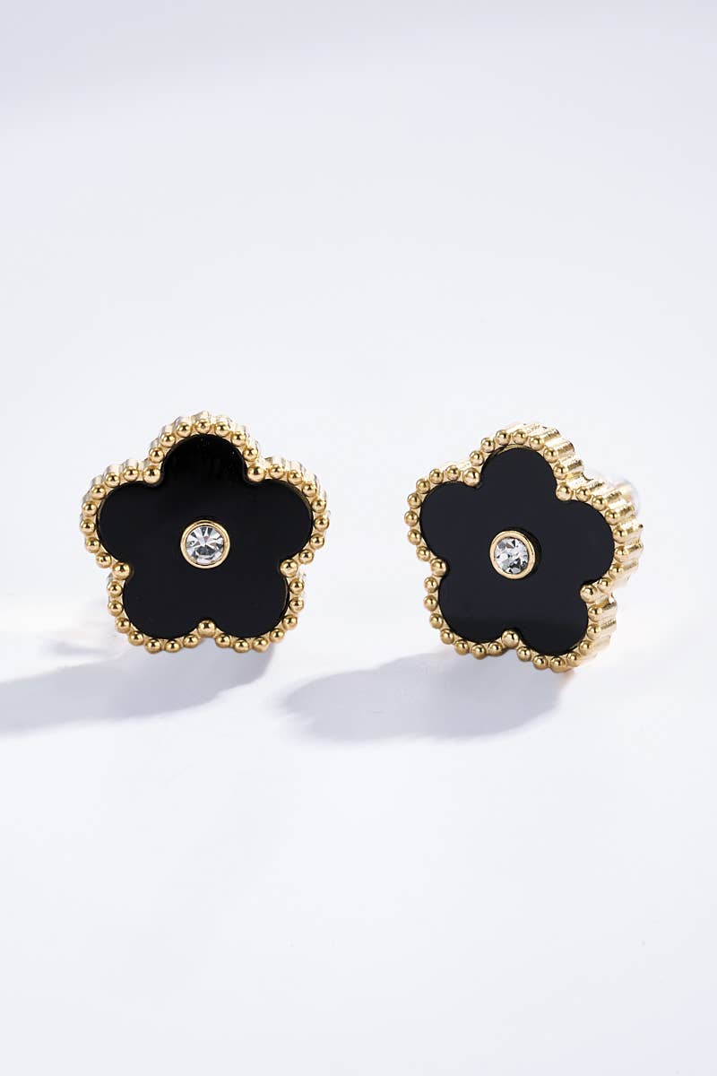 Stainless steel earrings: Gold