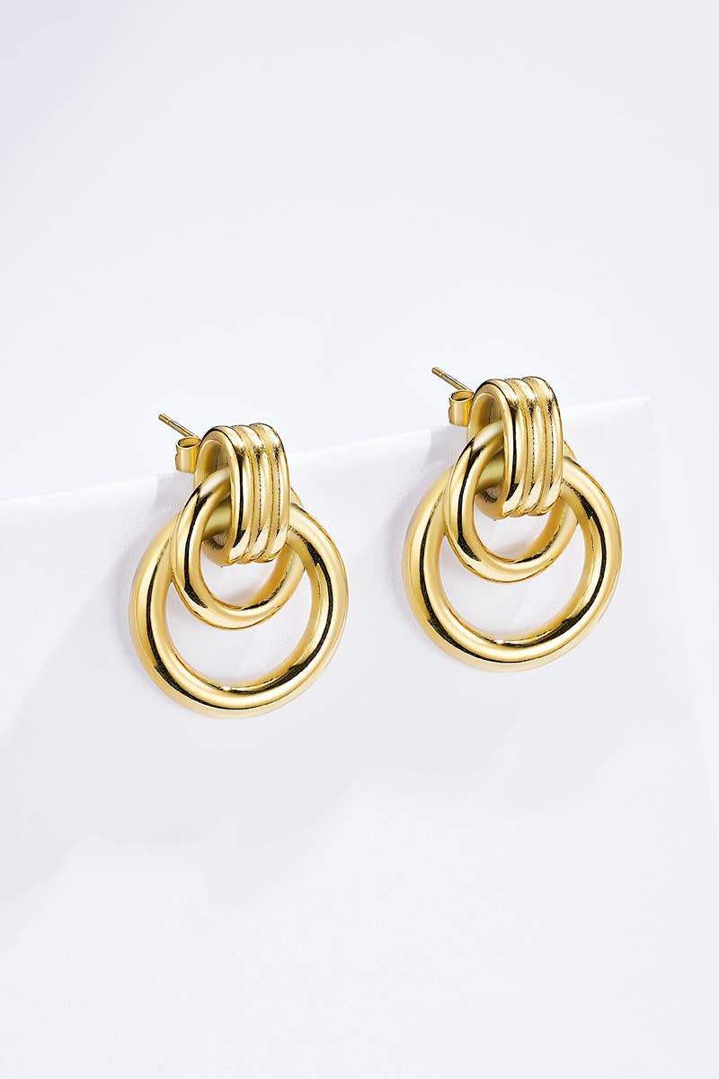 Stainless steel earrings 124DY63N: Gold