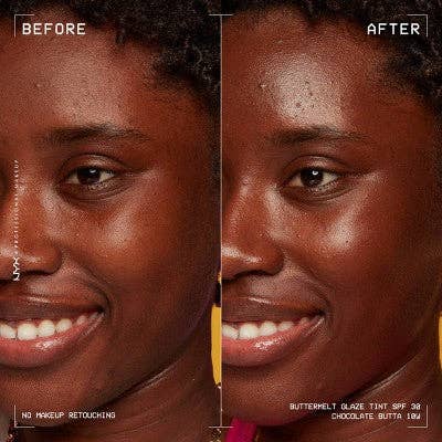 NYX Professional Makeup Buttermelt Glaze Skin Tint with SPF 30 Chocolate Butta 1.01 fl oz - Imperfect Container