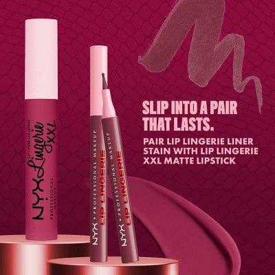 NYX Professional Makeup Lip Lingerie Lip Liner Stain 03 Barely There 0.03 fl oz - Imperfect Box