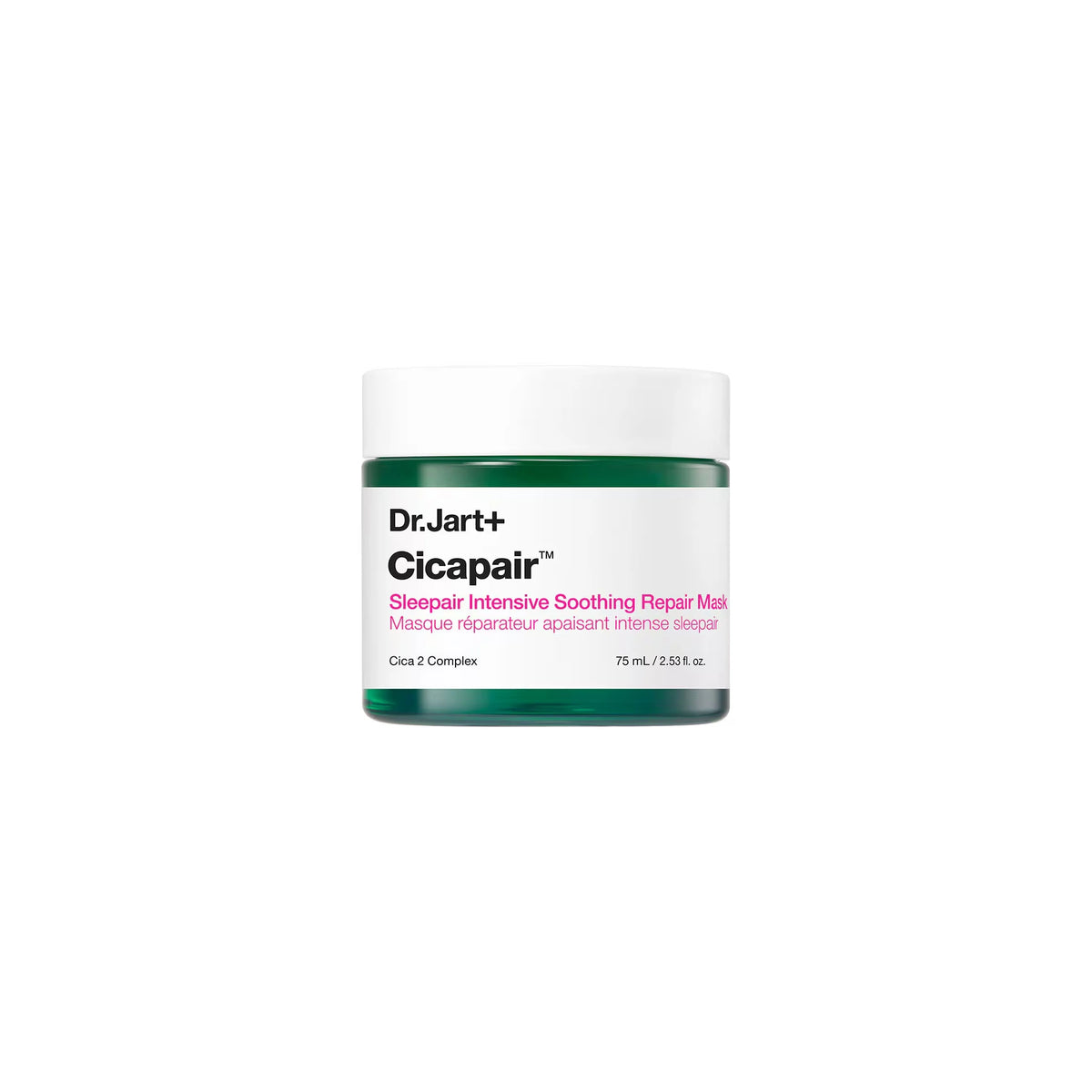 Dr. Jart+ Cicapair™ Sleepair Intensive Soothing Repair Mask – Overnight gel mask with Centella Asiatica, Peptides & Allantoin for redness relief and overnight hydration.
