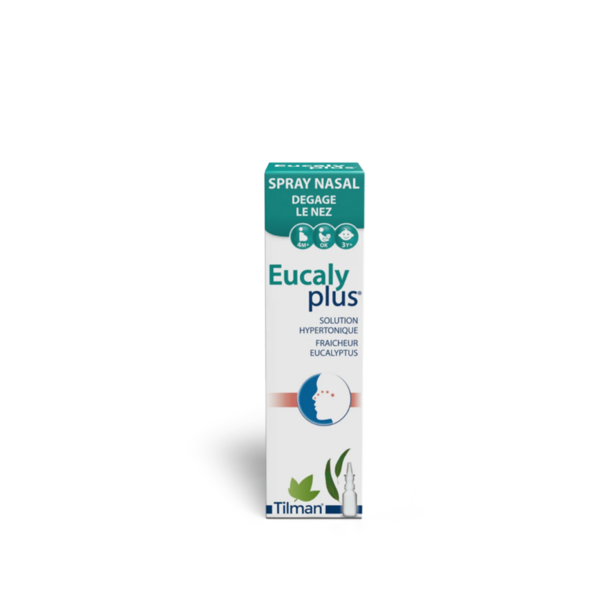 Eucalyplus hypertonic spray for clearing and hydrating the nose.