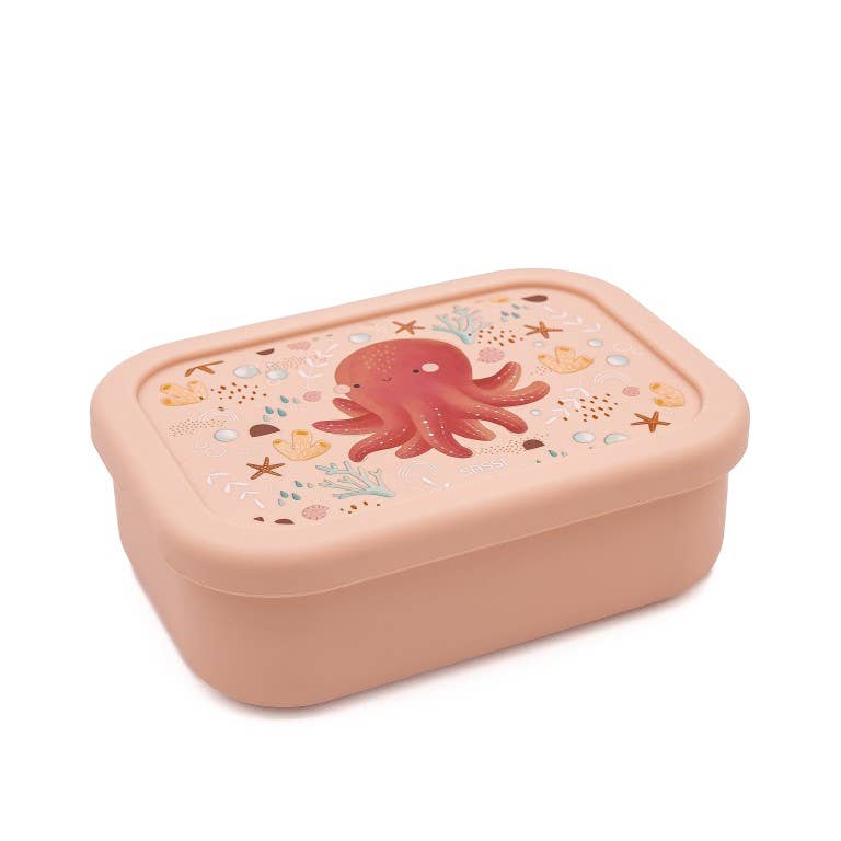 LFGB Silicone Lunch Box - Slurpy The Octopus