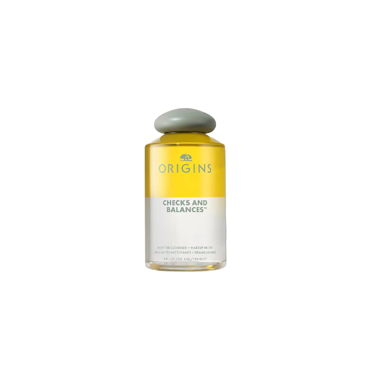 Origins Checks and Balances Milky Oil Cleanser + Makeup Remover – Squalane, Rice Oil, Almond Oil gentle cleanser