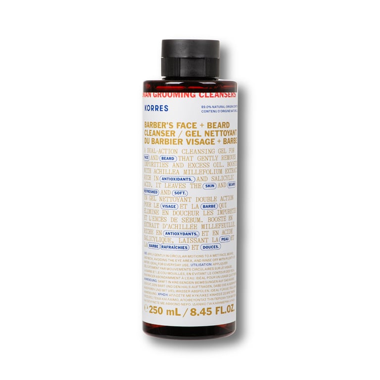 KORRES Athenian Grooming Barber's Face + Beard Cleanser 250ml