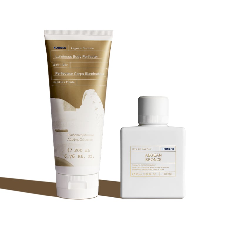 KORRES Aegean Bronze Eau de Parfum 50ml + Luminous Body Perfecter 200ml Set