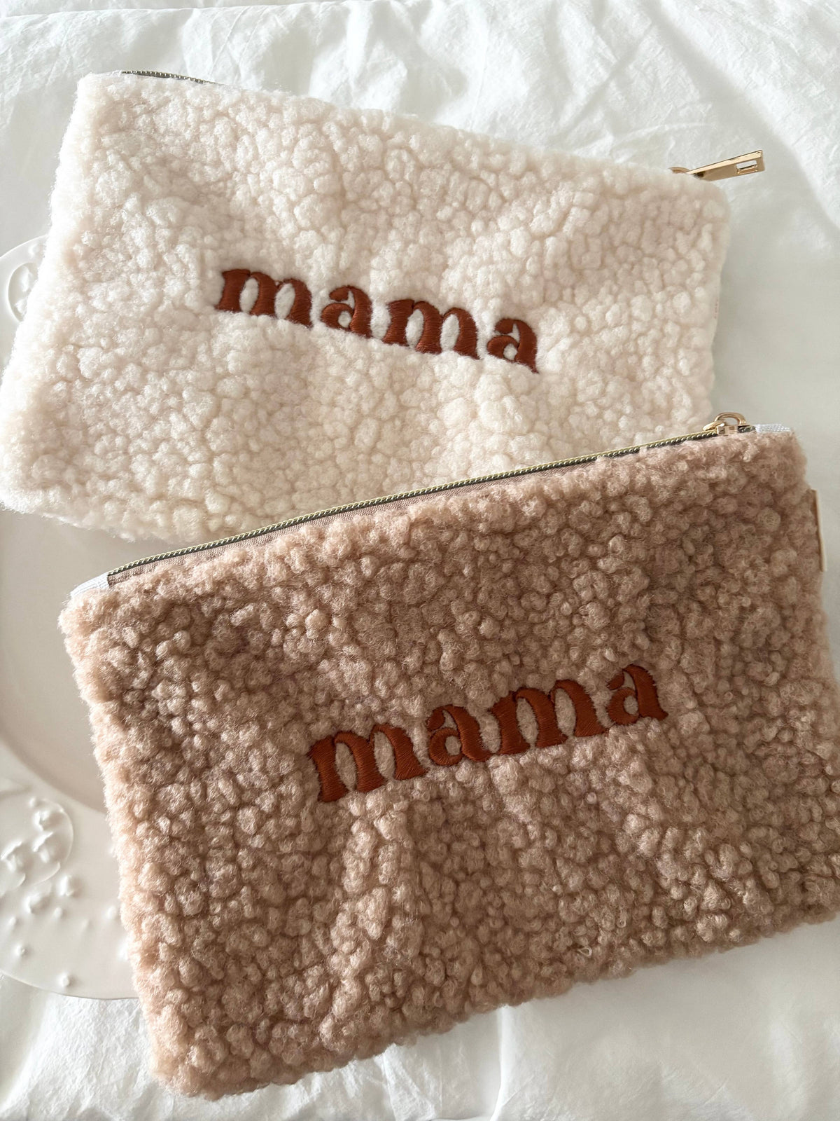 Mama Teddy Makeup Pouch (MEDDY): Brown