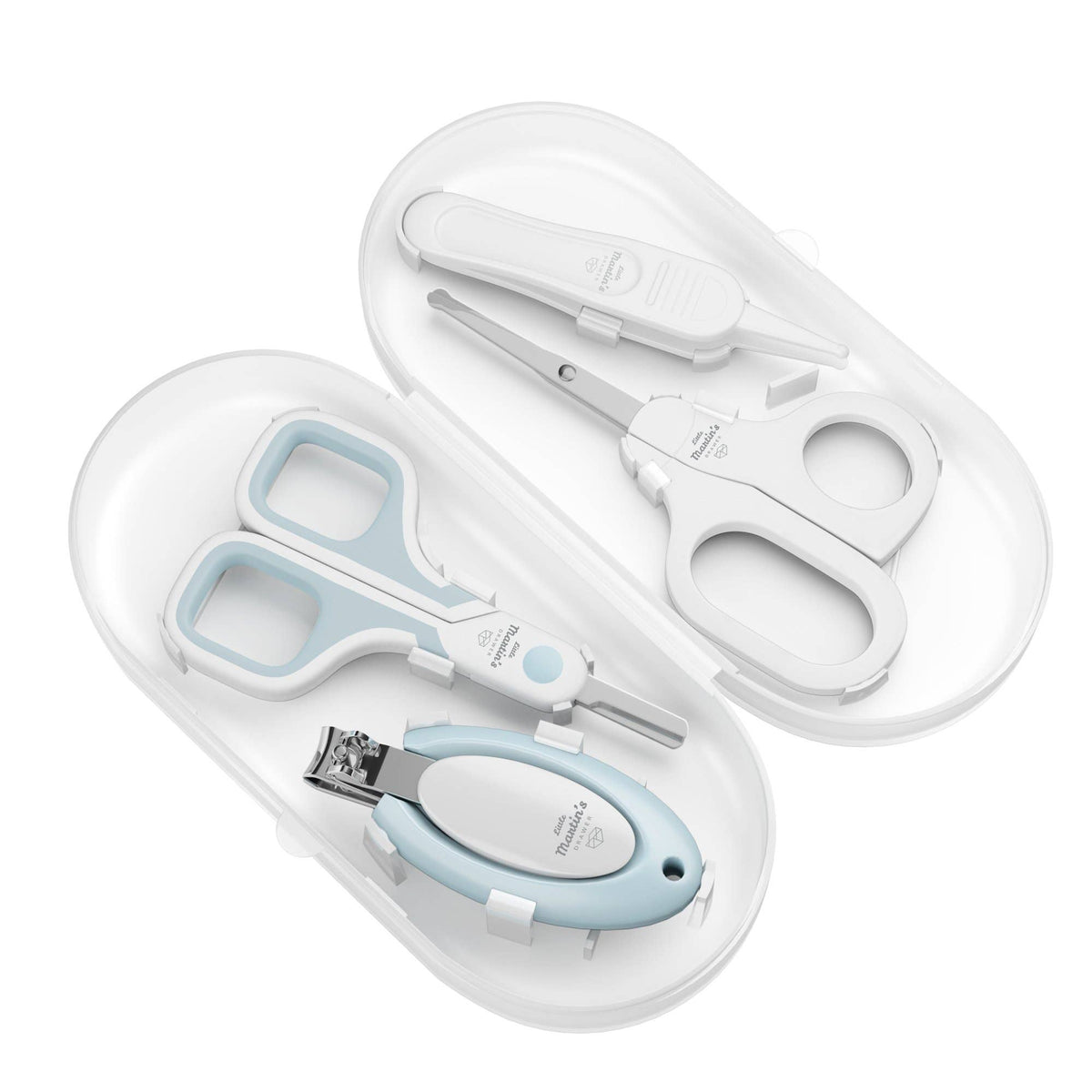 Nail Care Kit (1 Clipper, 2 Scissors, 1 Tweezer): Blue