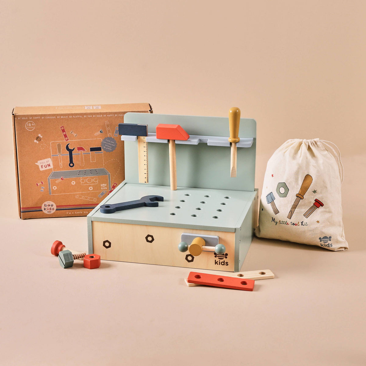 Just Bee Kids Wooden Tool Bench FSC
