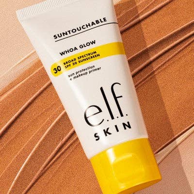 E.l.f. SKIN Suntouchable Whoa Glow Sunscreen & Primer Sunlight SPF 30 1.69 fl oz - Missing Box