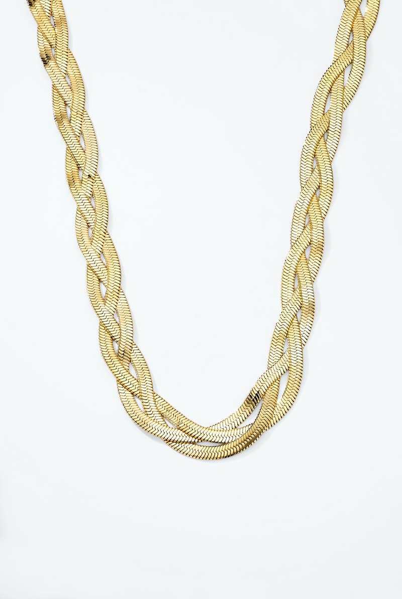 Stainless steel chain necklace: Gold / 100% Stainless steel