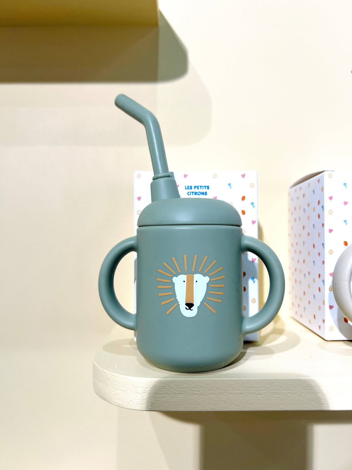 Straw glass for babies and children: Pink