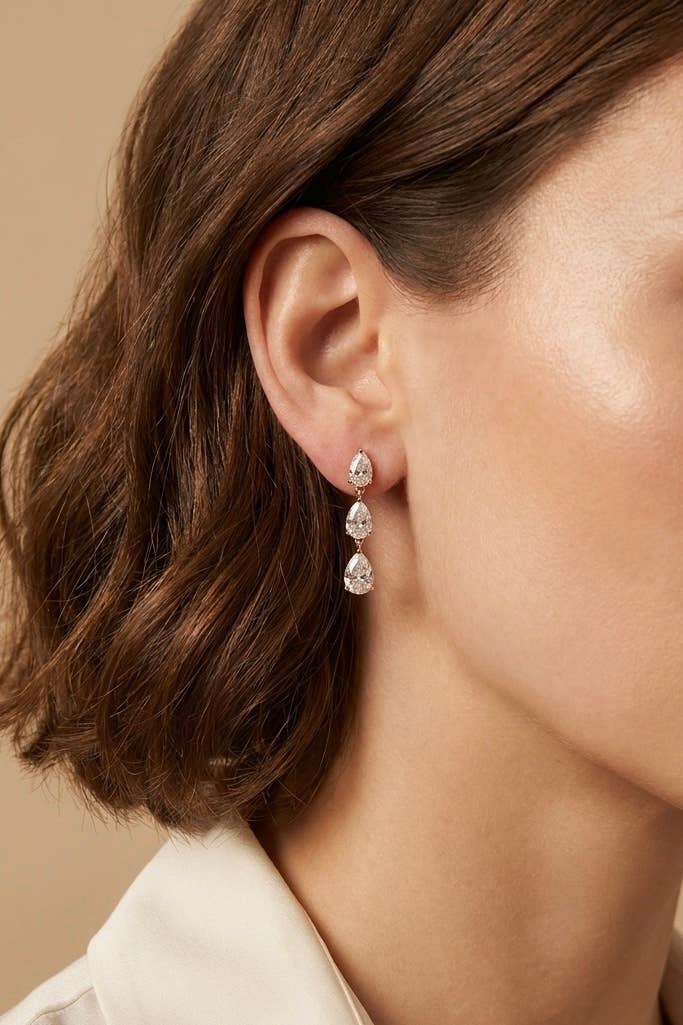 Stainless steel earrings 124AQ752: Gold / 100% Stainless steel