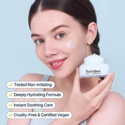 Torriden Dive-In Soothing Cream Korean Skincare for Calming and Deep Moisturization 2.7 fl oz - Missing Box