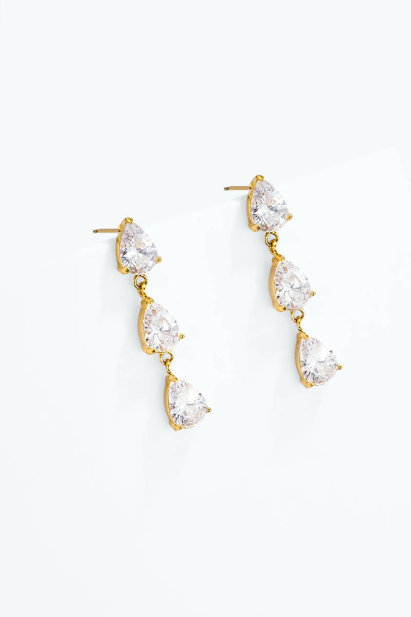 Stainless steel earrings 124AQ752: Gold / 100% Stainless steel