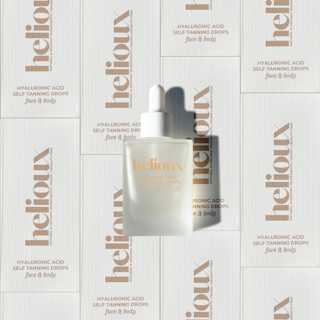Helioux Self Tanning Drops For Face & Body with Hyaluronic Acid