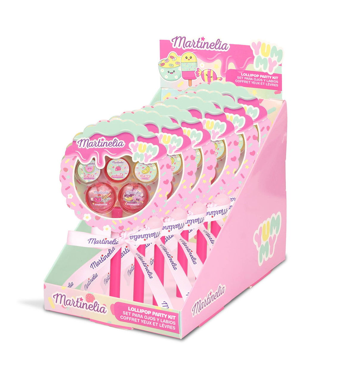 Party Kit: 3 Lip Balm, 2 Eyeshadow  - Martinelia