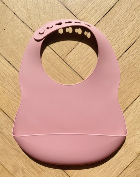 Silicone bib for babies and children: Navy Blue