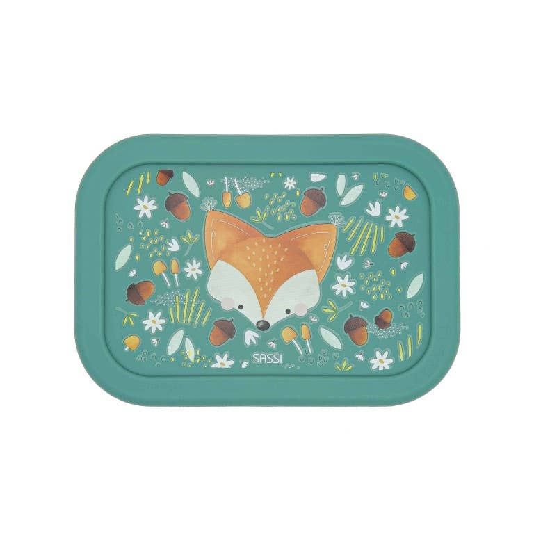 LFGB Silicone Lunch Box - Crunchy The Fox