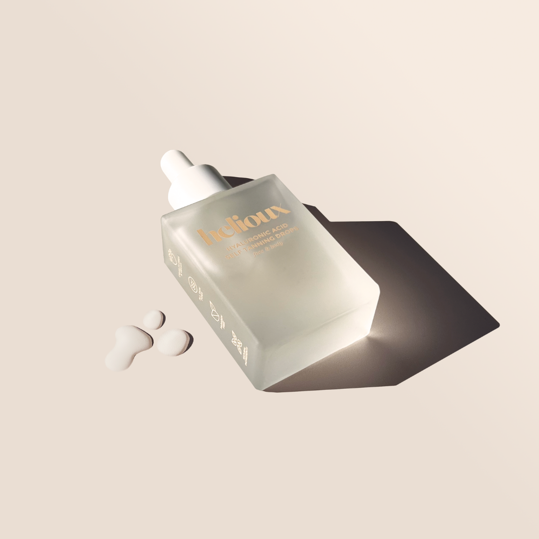 Helioux Self Tanning Drops For Face & Body with Hyaluronic Acid