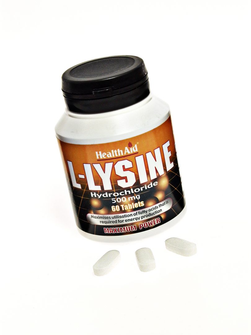 HealthAid L-Lysine 500mg Tablets - Tissue repair and immune health support.