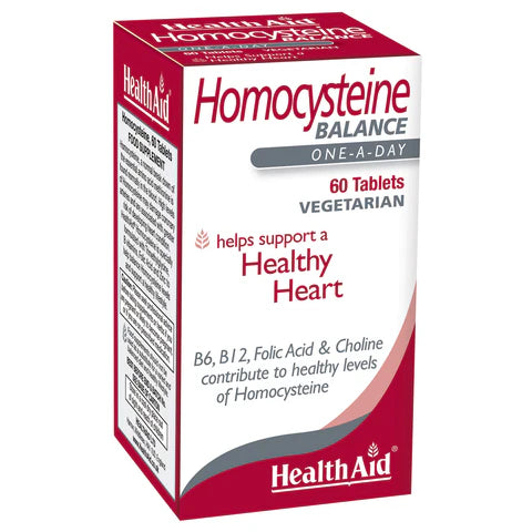HealthAid Homocysteine Tablets - Support for healthy homocysteine levels.