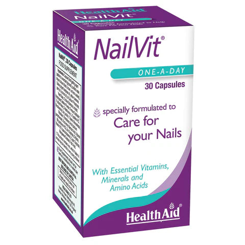 HealthAid NailVit Capsules - Nail strength and health support.
