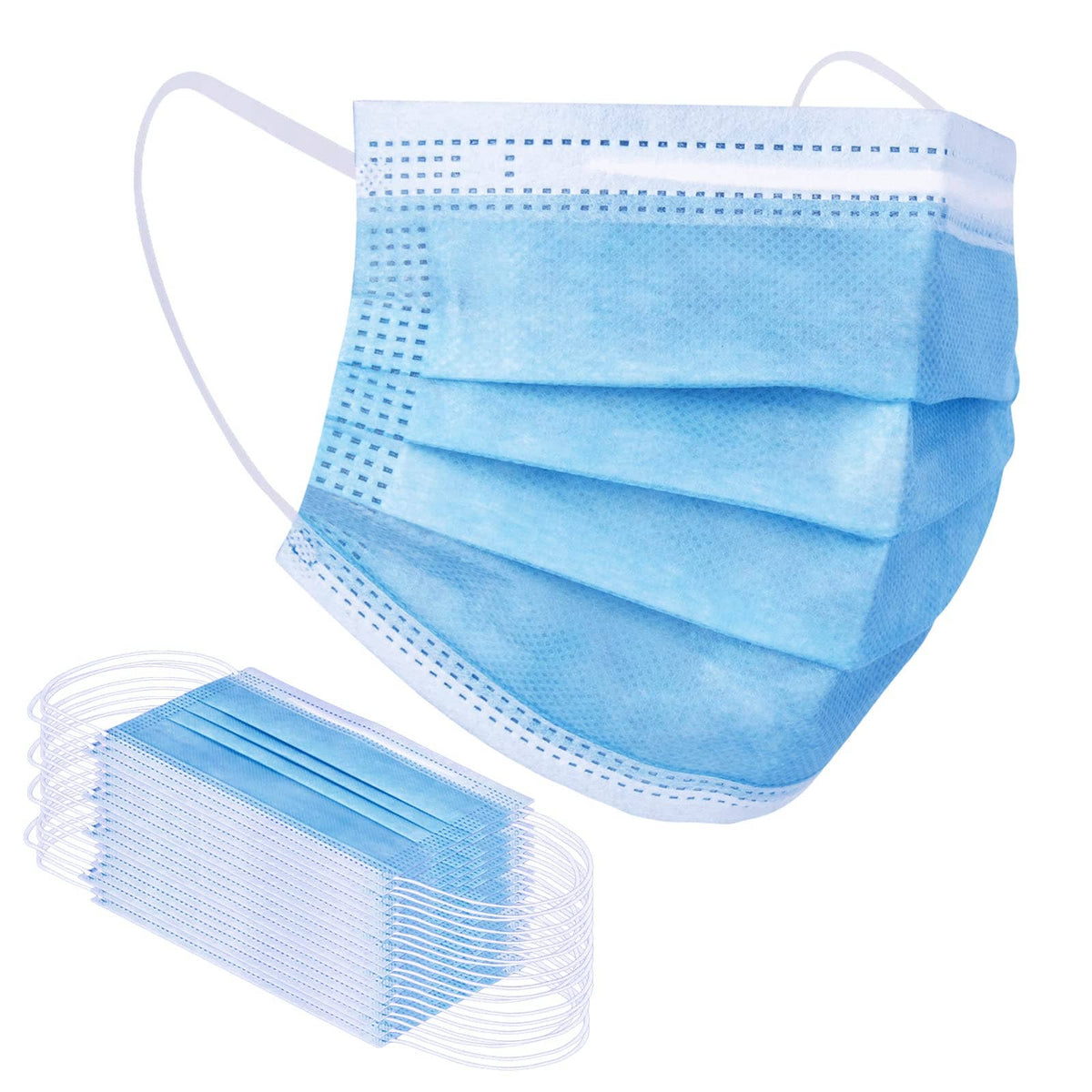 Disposable Mask 3PLY Protection 50 Pcs With Retail Package: Black 50 Pcs