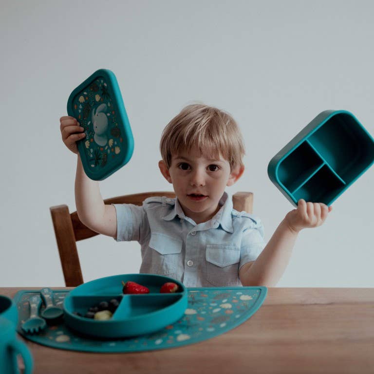 LFGB Silicone Lunch Box - Chewy The Elephant
