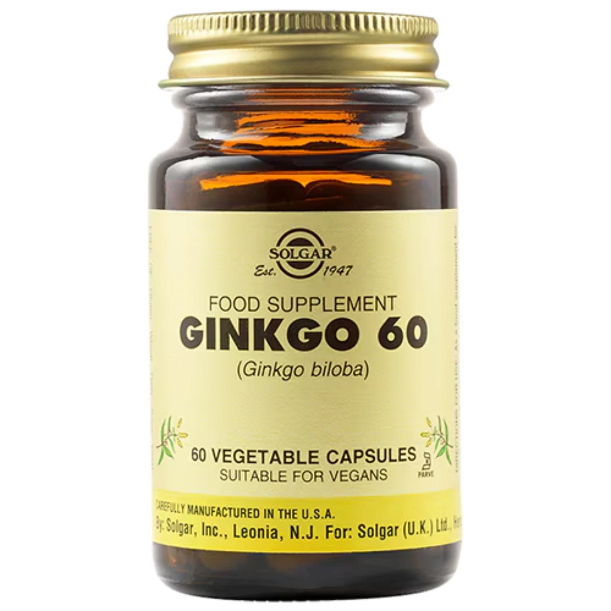  Solgar Ginkgo Biloba Leaf Extract - Supports mental alertness and circulation.