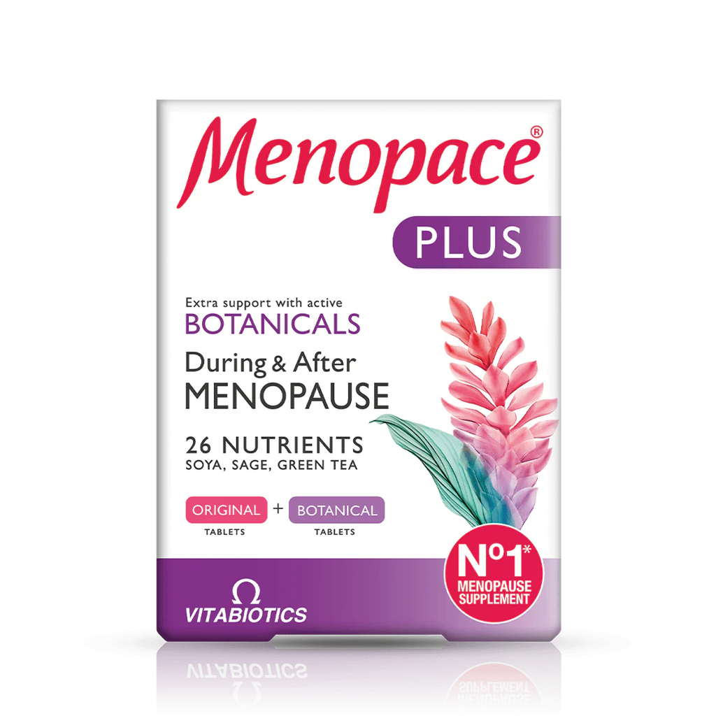 Vitabiotics Menopace Plus - Advanced support for menopause with vitamins, minerals, and botanicals.