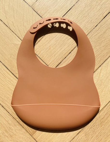 Silicone bib for babies and children: Navy Blue
