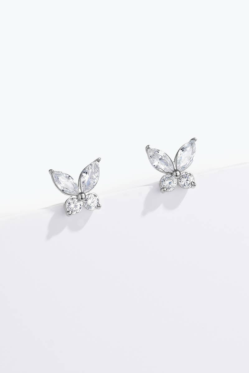 Stainless steel earrings: Silver