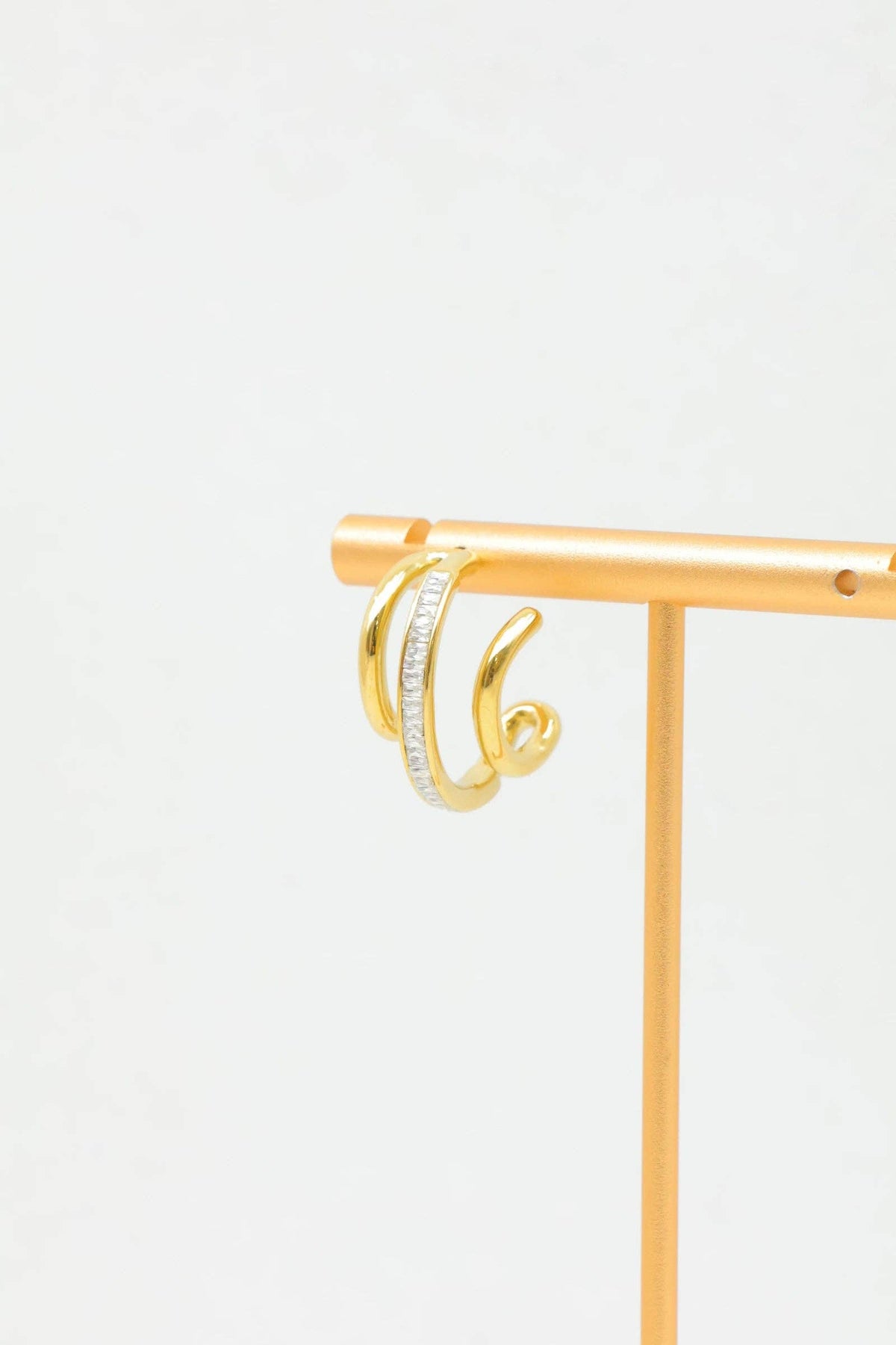 Stainless steel earrings: GOLDEN
