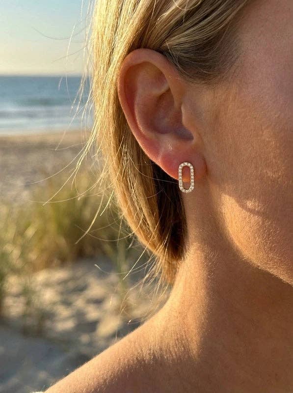 Stainless steel earrings: GOLDEN
