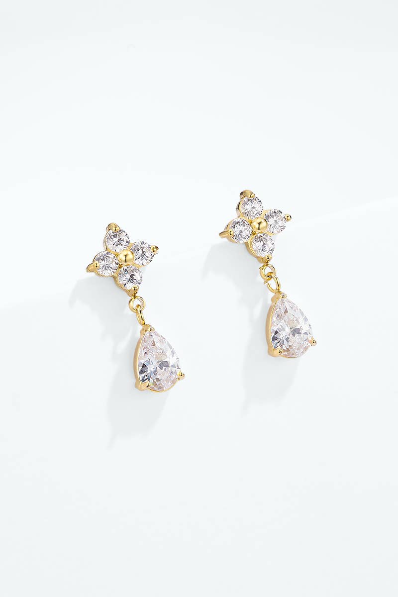 Stainless steel earrings 124AQ678: Gold / 100% Stainless steel
