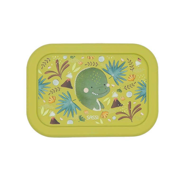 LFGB Silicone Lunch Box - Cracky The Dinosaur