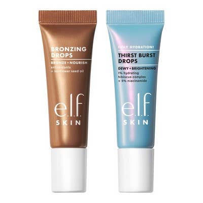 E.l.f. SKIN The Hottest Drops Duo Bronzing Drops & Holy Hydration 2ct/0.33oz - Missing Box
